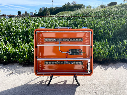 BPNYC ZERO Halliburton Eurorack Modular Travel Case 9U 96hp "ORANGE" SOLD